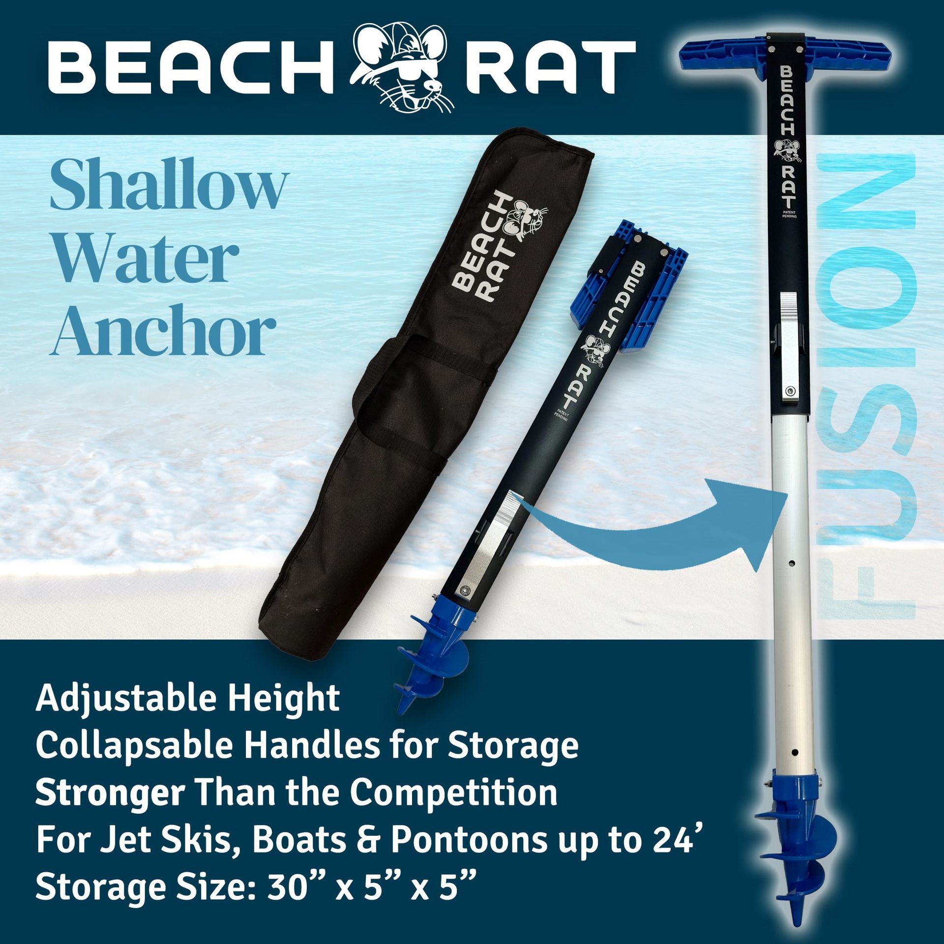 Beach Rat Blue Fusion Anchor