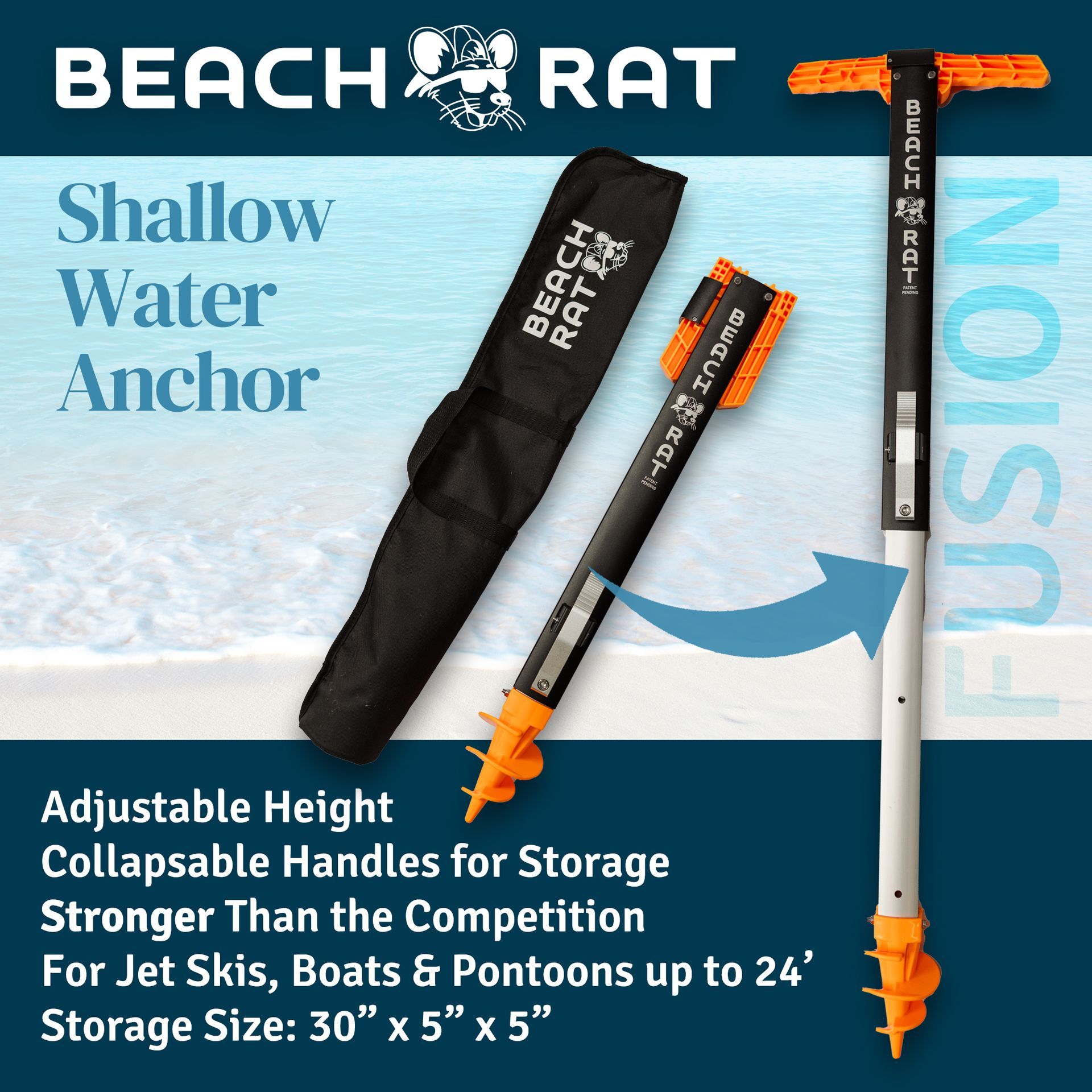 Beach Rat Orange Fusion Anchor