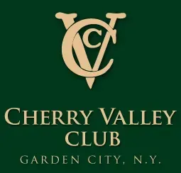 A logo for the cherry valley club in garden city ny