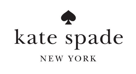 The logo for kate spade new york is black and white.