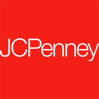 The jcpenney logo is on a red background.