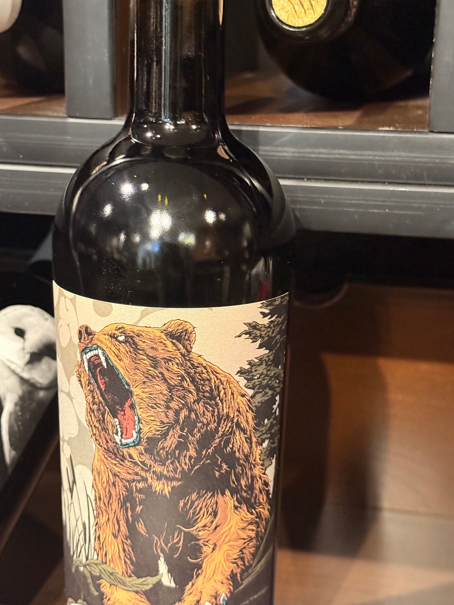 Bottle of Rutherford Ranch 2013 Chardonnay, Napa Valley. Beige label with red logo and text on a dark brown bottle.