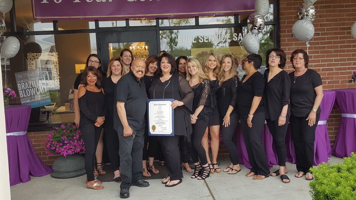 InSparations Salon team celebrating at the South Windsor salon