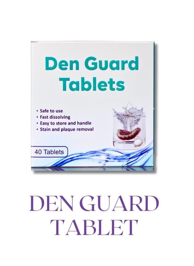 A box of den guard tablets contains 40 tablets