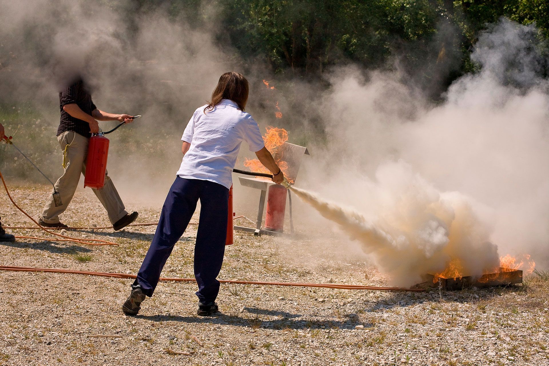 Feuerlöschübung