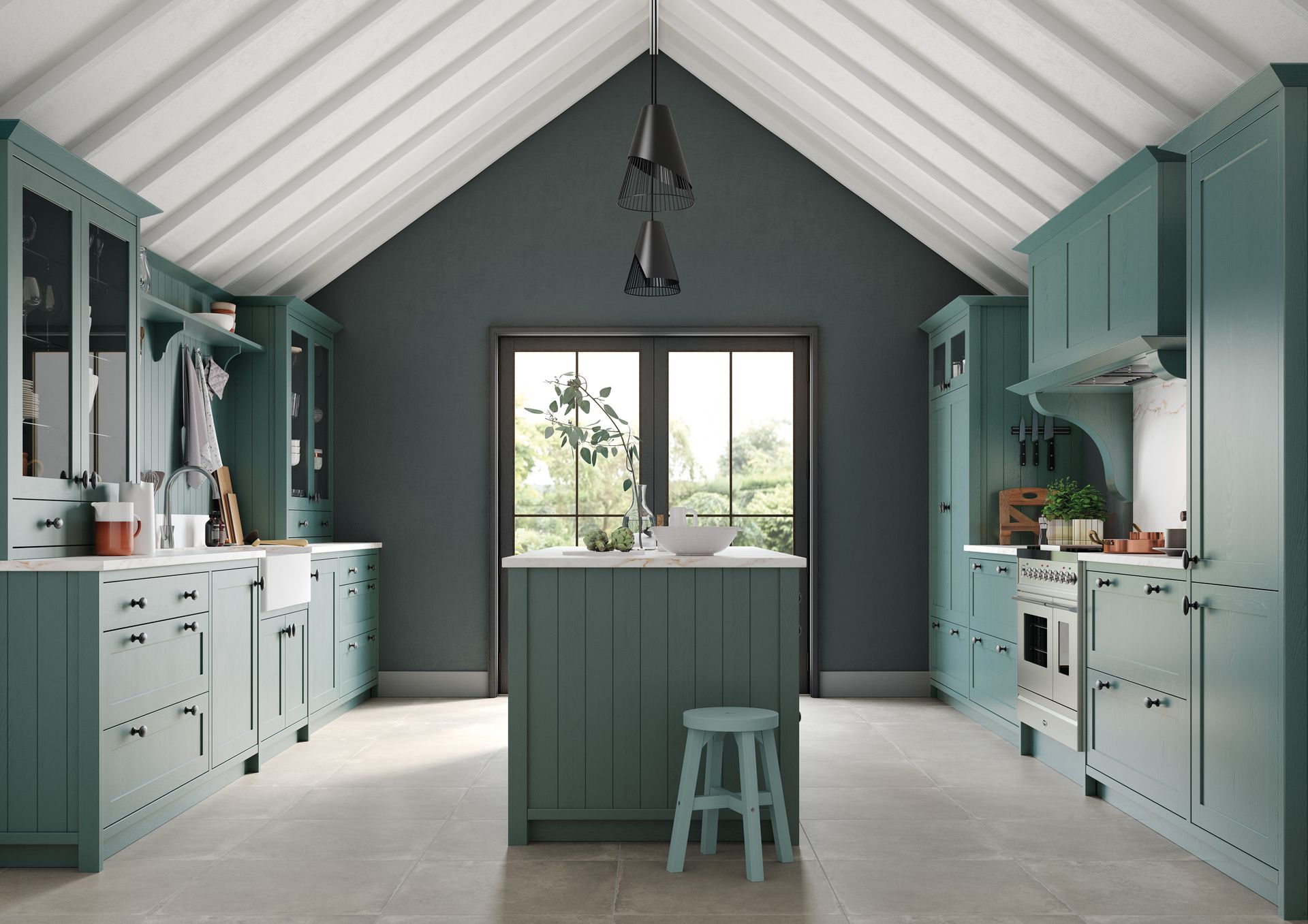 Aalborg kitchen in Copse Green, lifestyle view