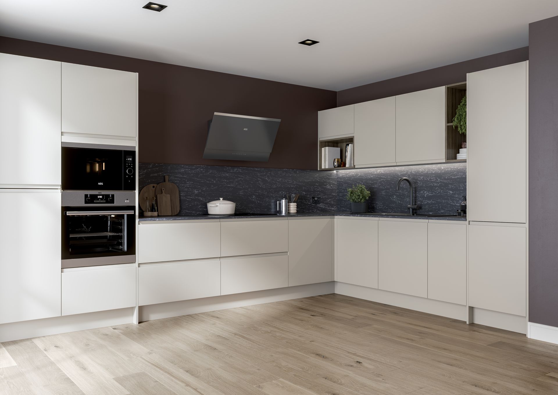Aalborg kitchen in Copse Green, lifestyle view