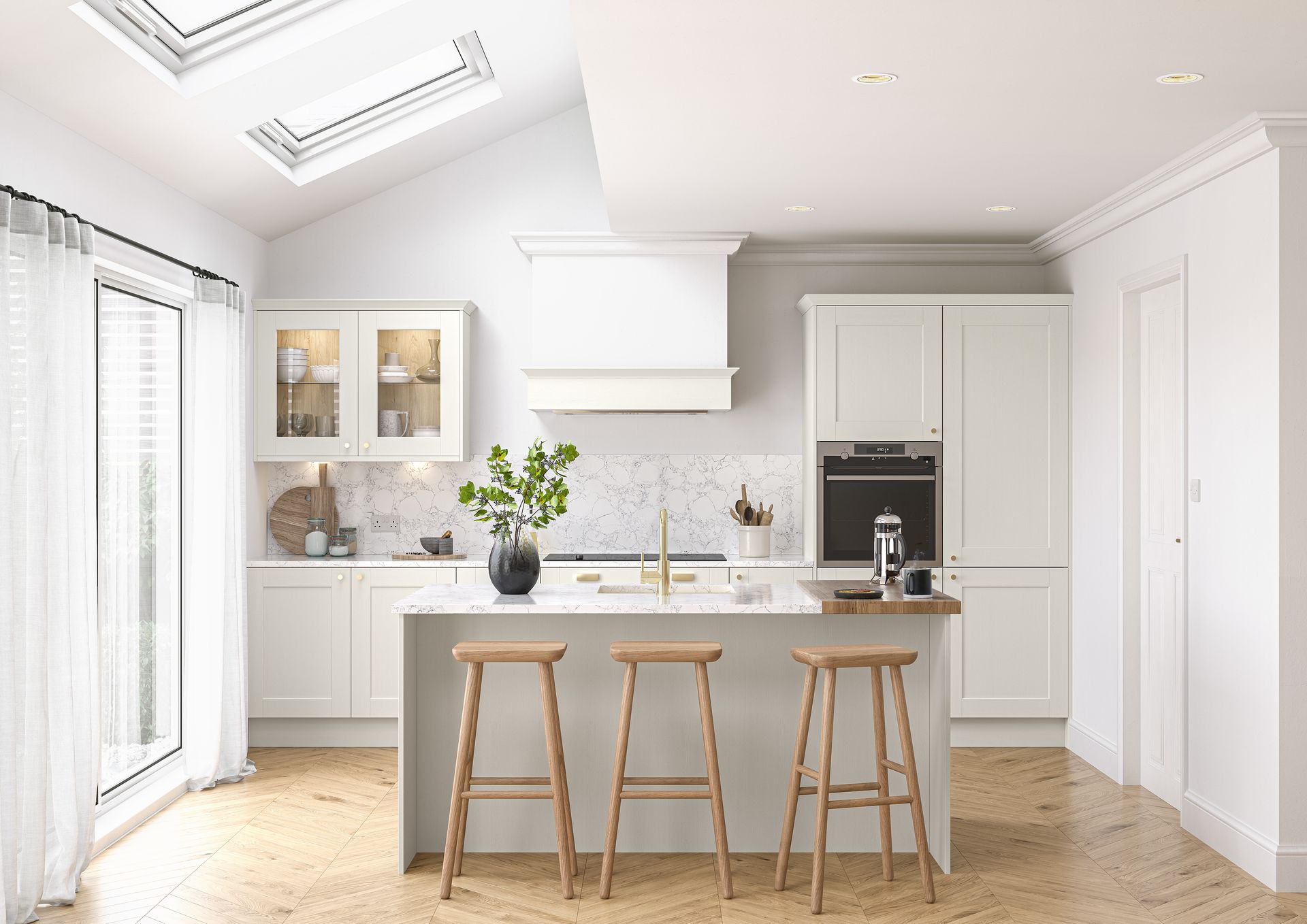 Aalborg kitchen in Copse Green, lifestyle view