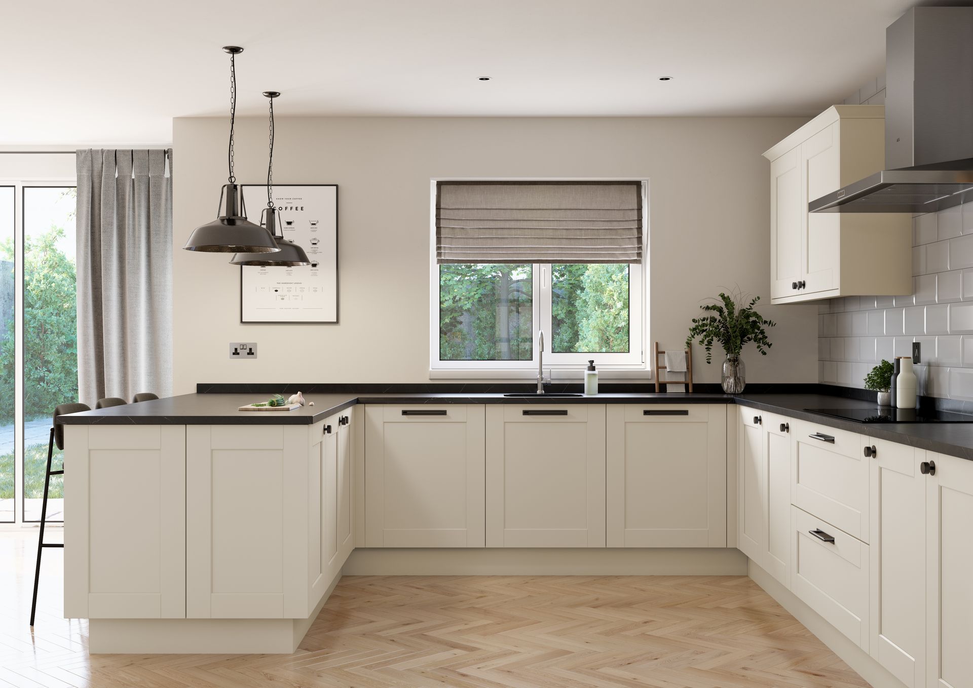 Aalborg kitchen in Copse Green, lifestyle view
