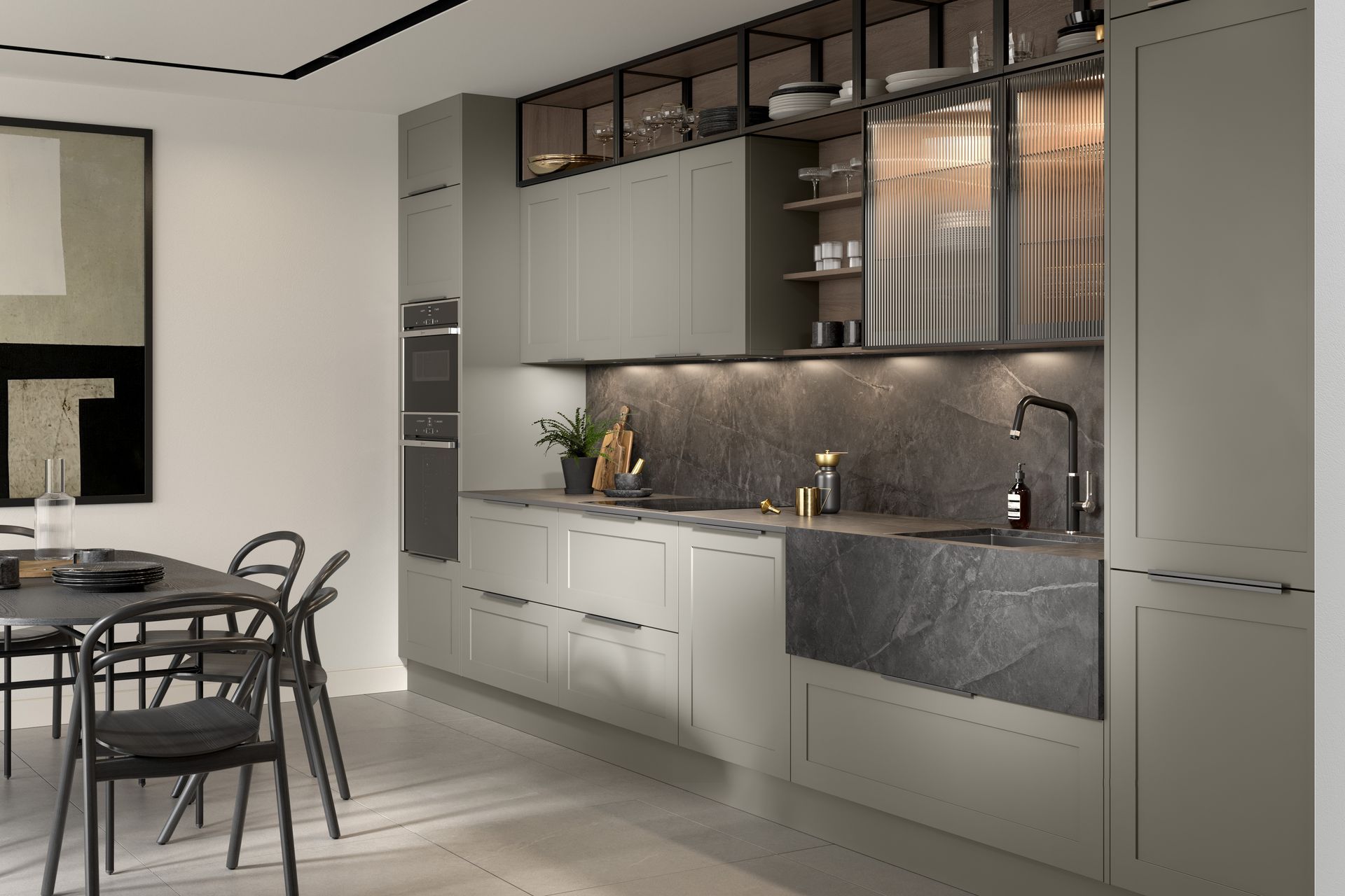 Aalborg kitchen in Copse Green, lifestyle view