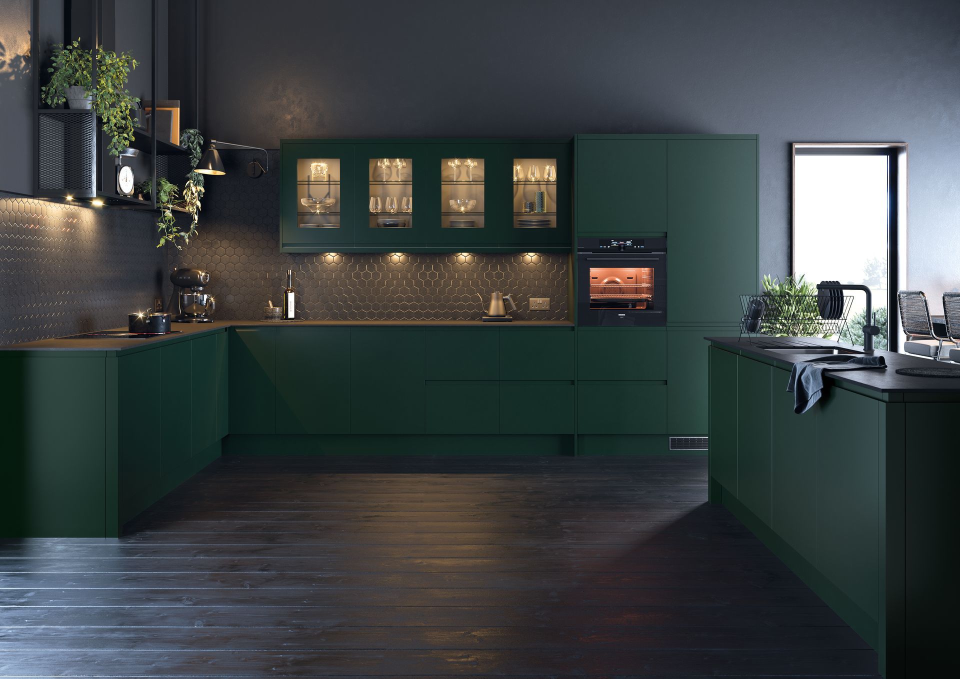 Aalborg kitchen in Copse Green, lifestyle view
