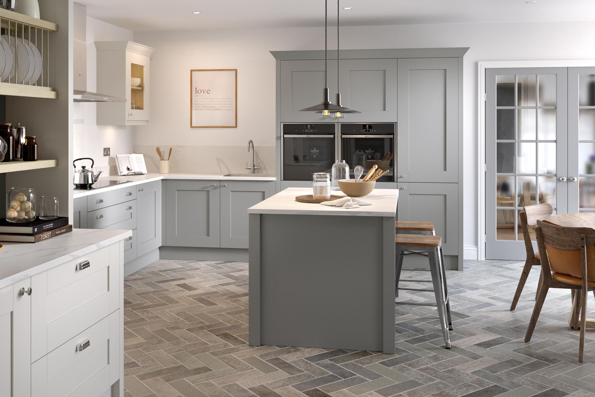 Aalborg kitchen in Copse Green, lifestyle view