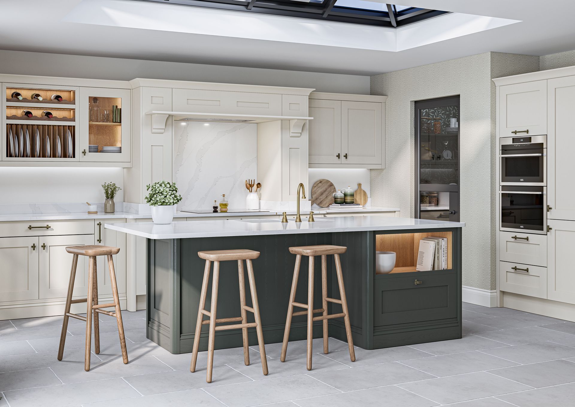 Aalborg kitchen in Copse Green, lifestyle view