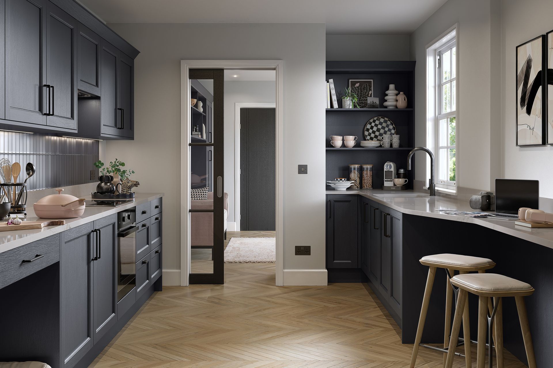 Aalborg kitchen in Copse Green, lifestyle view
