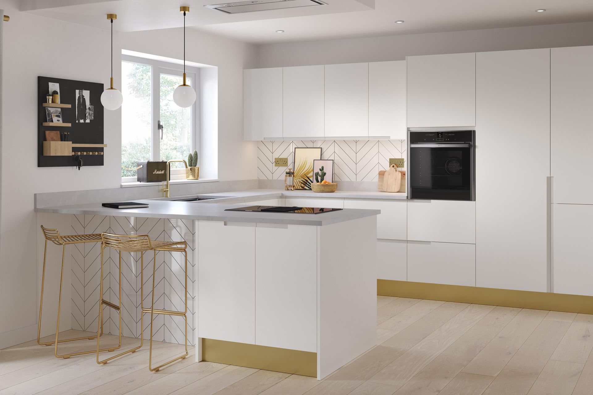 Aalborg kitchen in Copse Green, lifestyle view