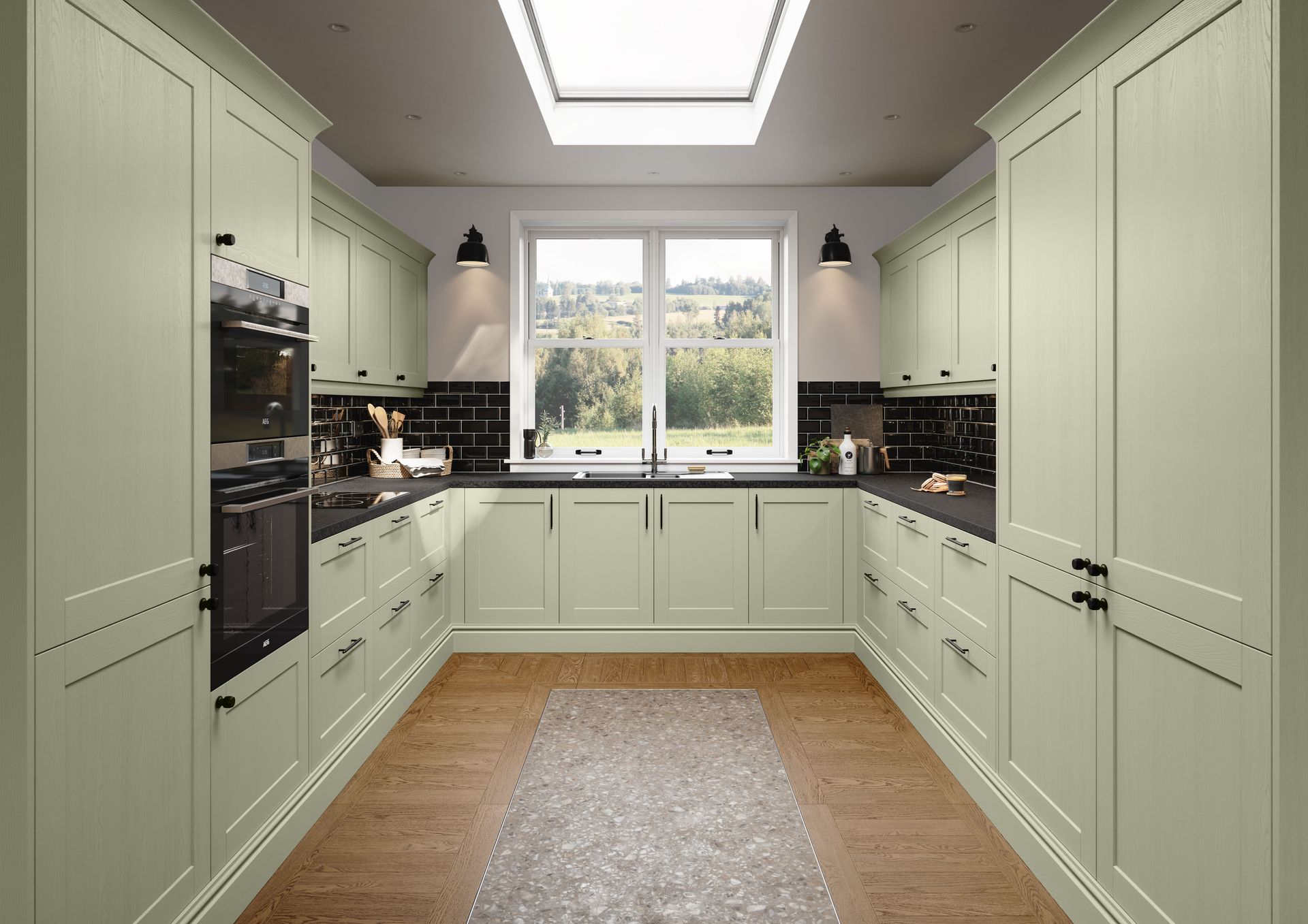 Aalborg kitchen in Copse Green, lifestyle view