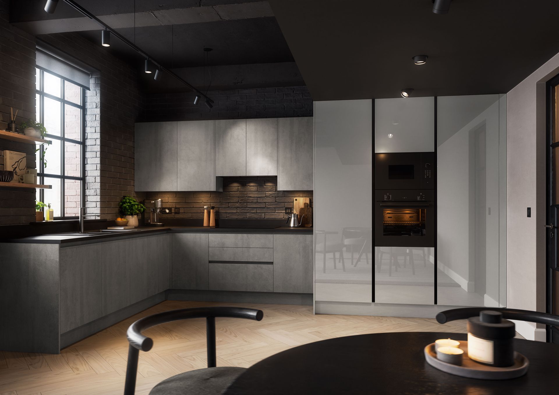Aalborg kitchen in Copse Green, lifestyle view