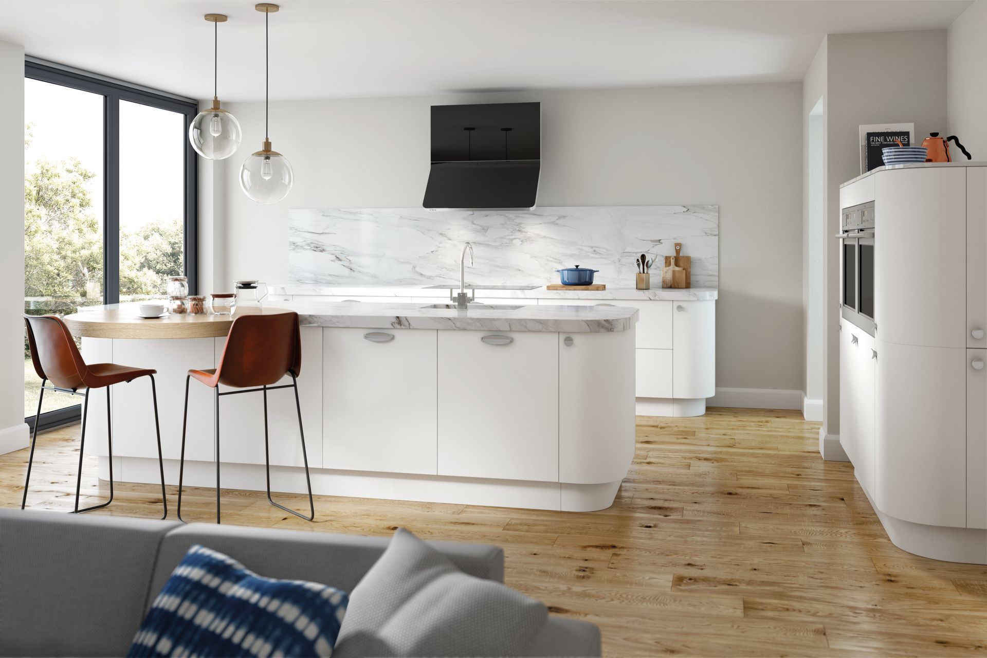 Aalborg kitchen in Copse Green, lifestyle view