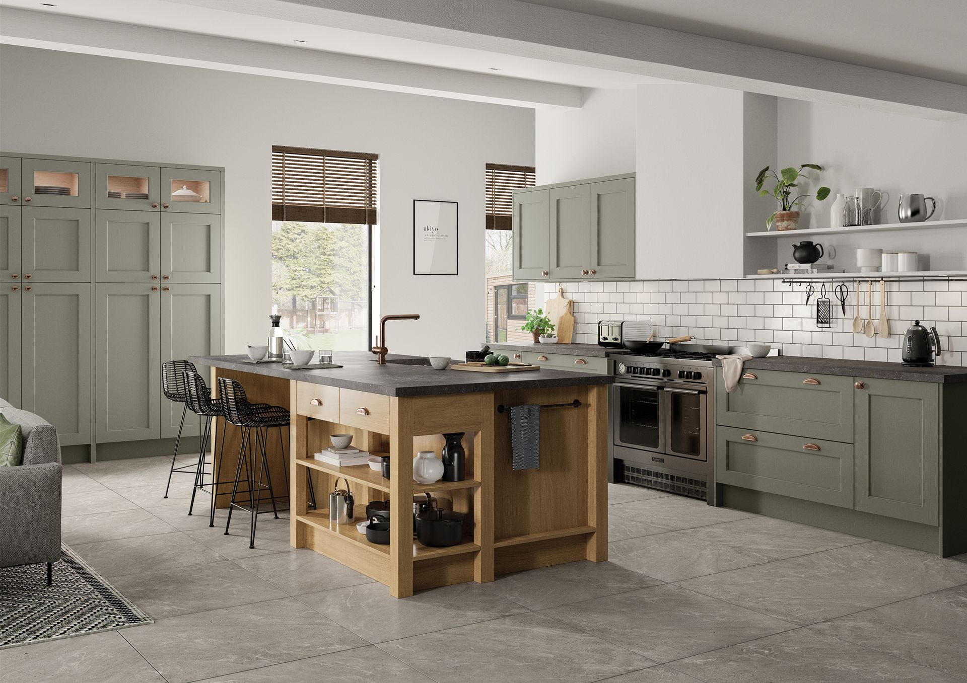 Aalborg kitchen in Copse Green, lifestyle view