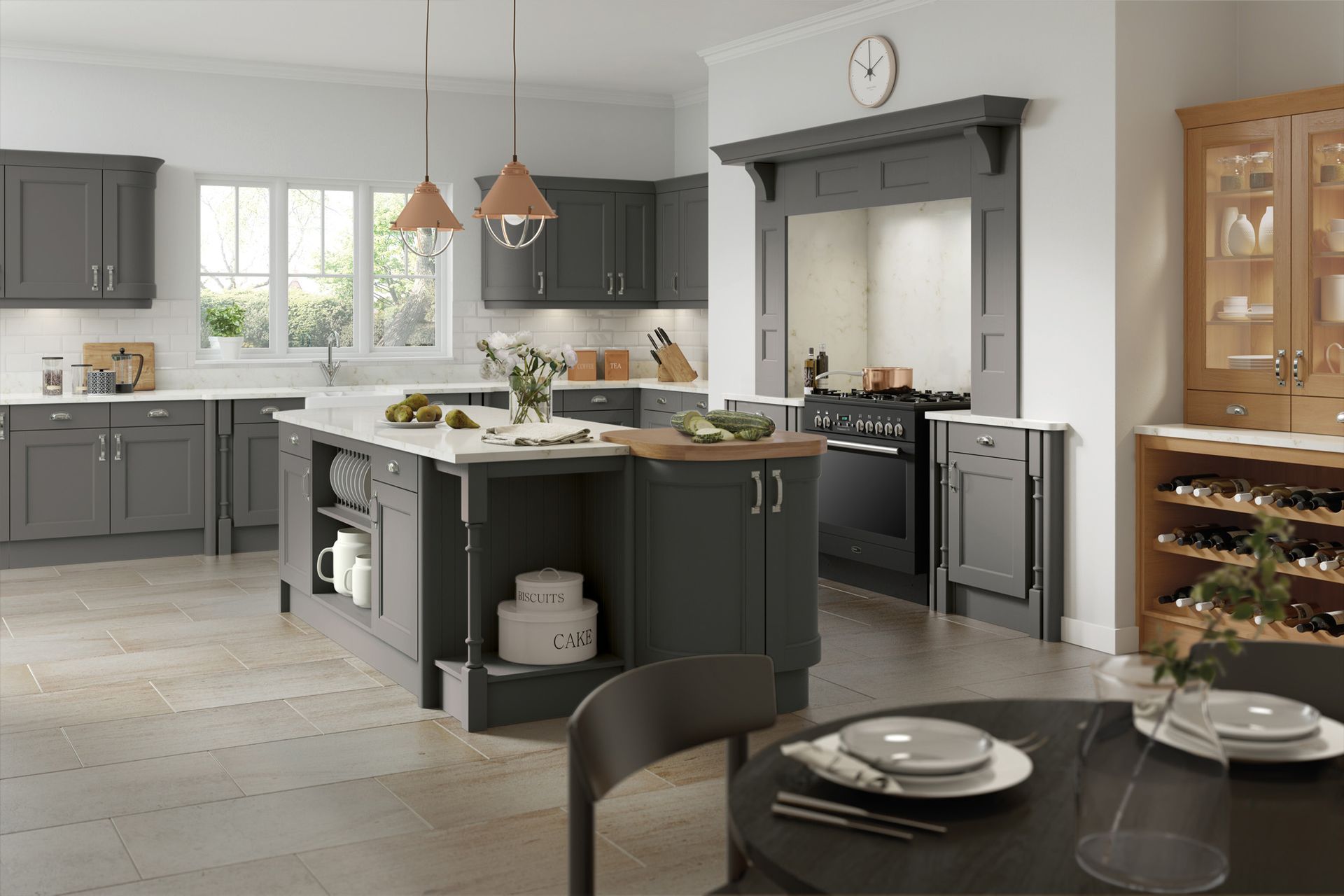 Aalborg kitchen in Copse Green, lifestyle view