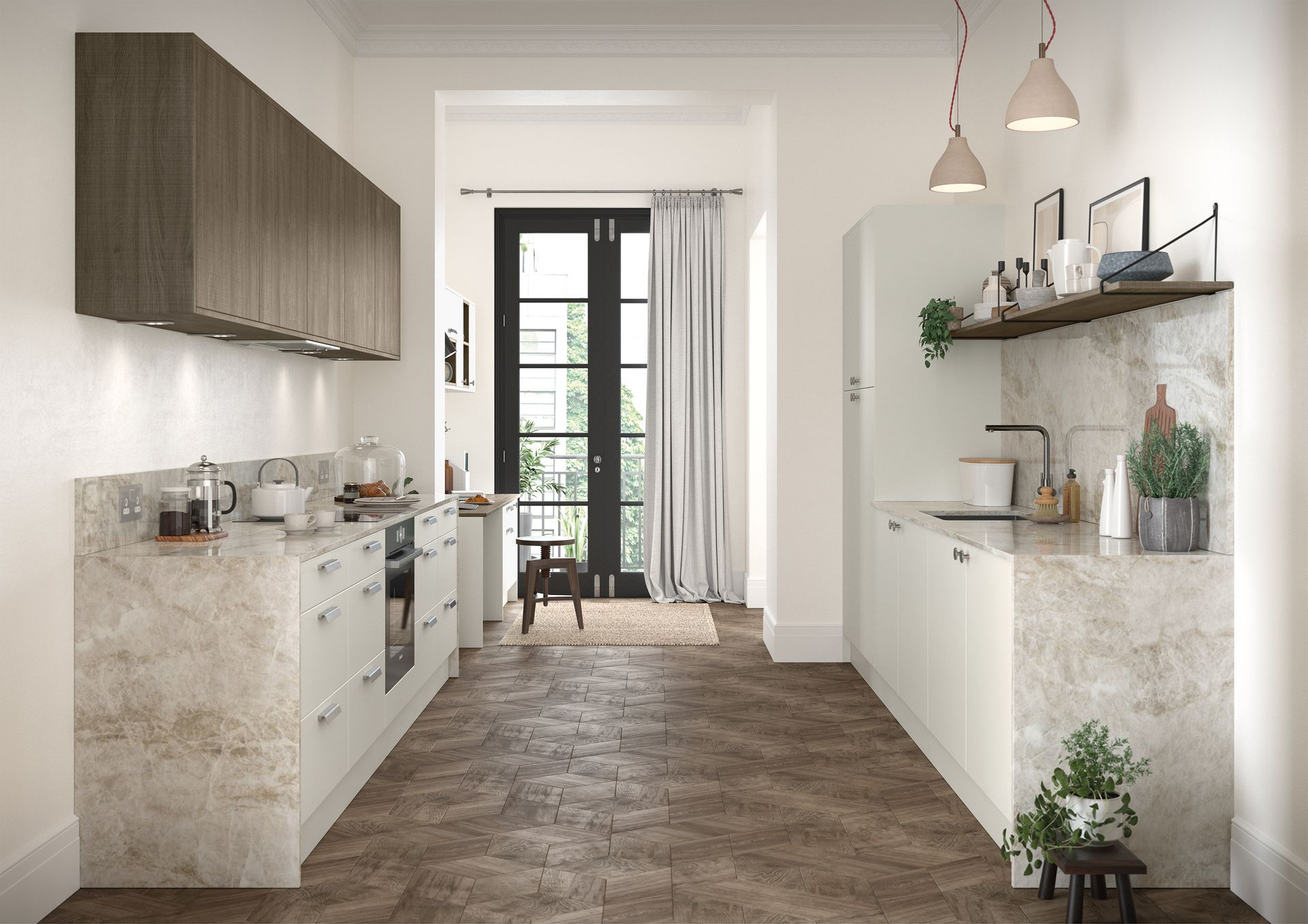 Aalborg kitchen in Copse Green, lifestyle view