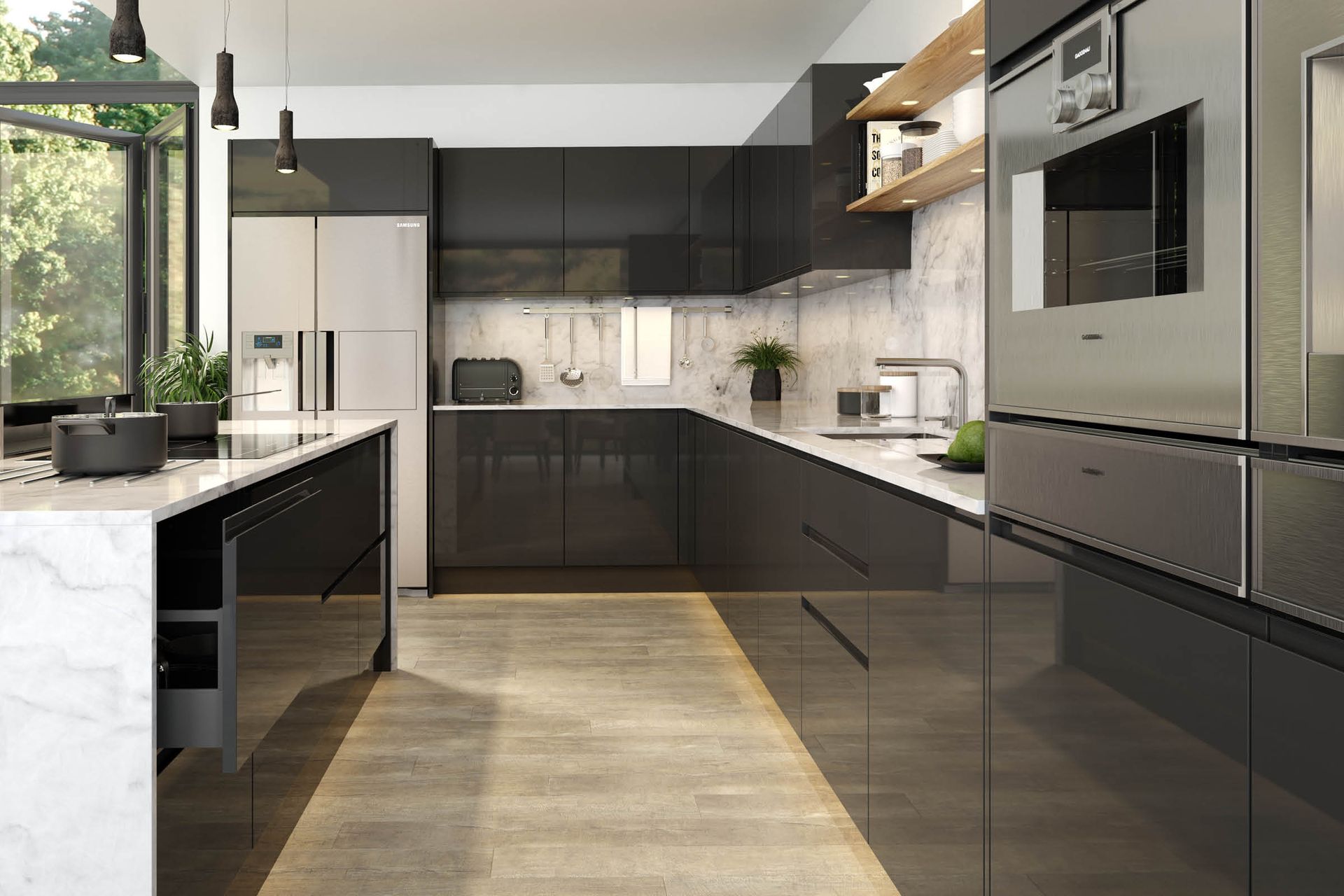 Aalborg kitchen in Copse Green, lifestyle view