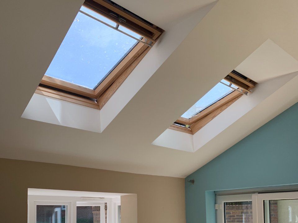 Painters and Decorators Doncaster - loft painted white and green