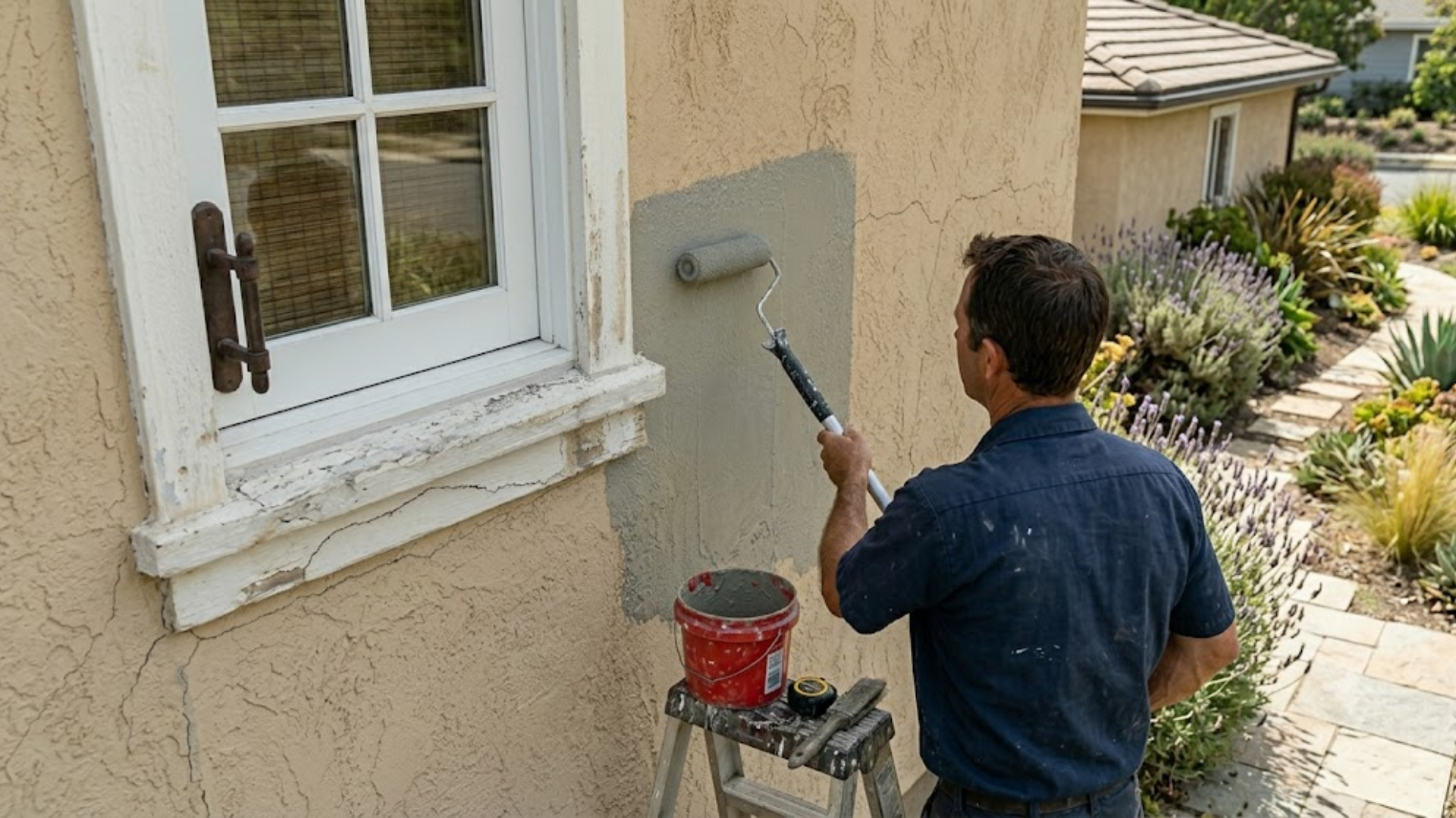 waterproofing stucco exterior coating application