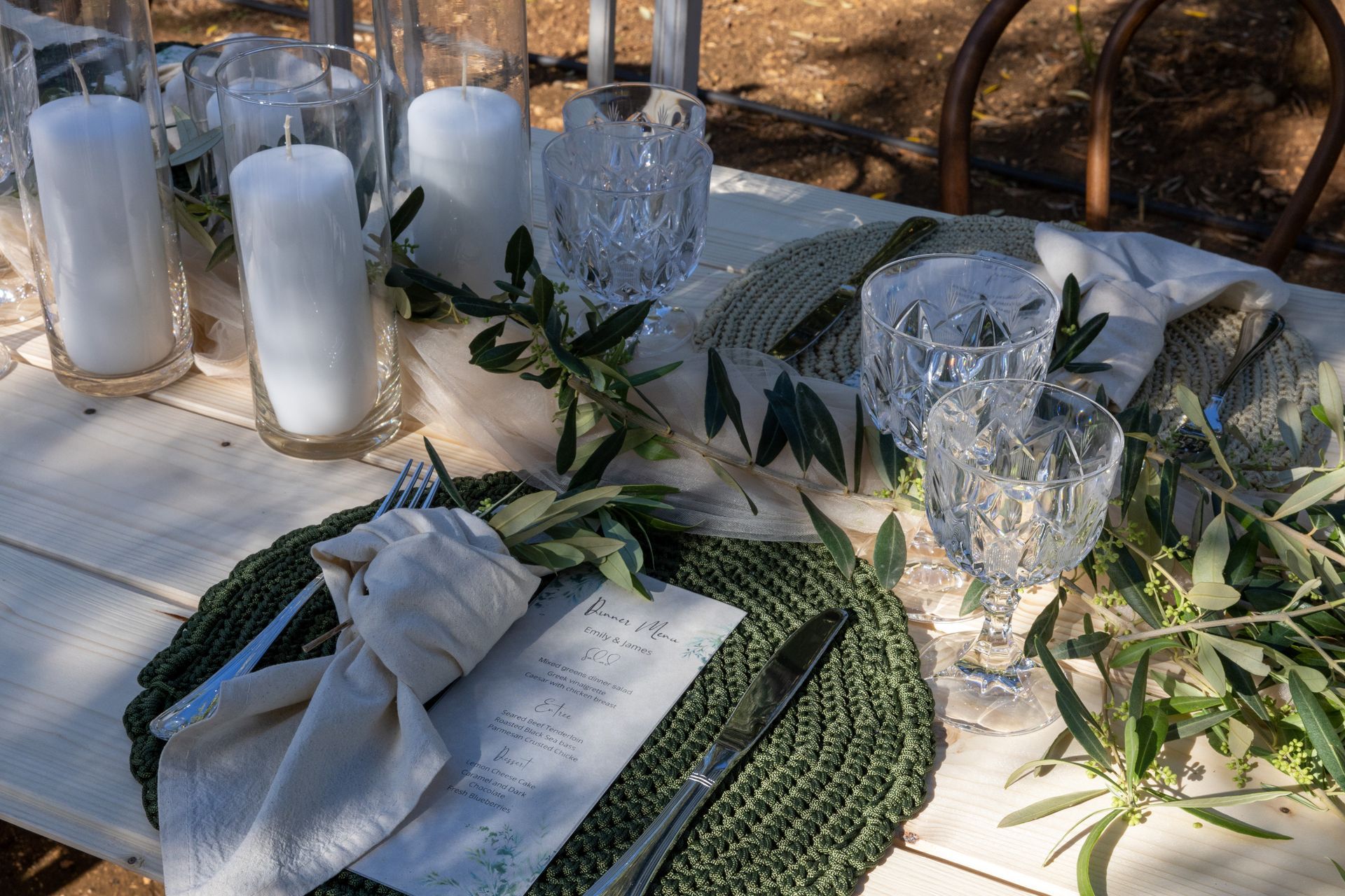 wedding reception table