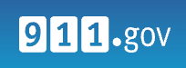 The 911.gov logo is on a blue background.
