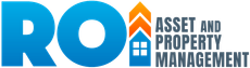 RO Asset and Property Management logo in blue and gray with orange house icon