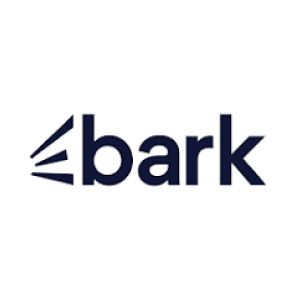 Logo for Bark: dark blue wordmark and angled sound waves.