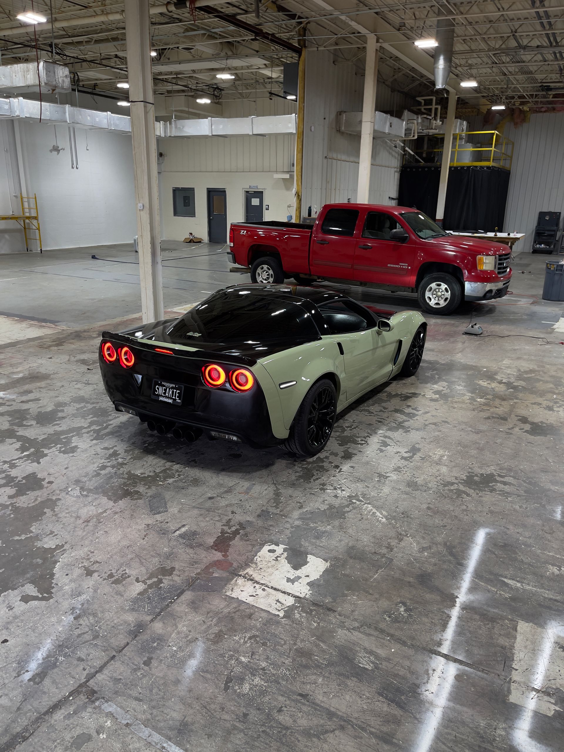 Finished custom Corvette wrap