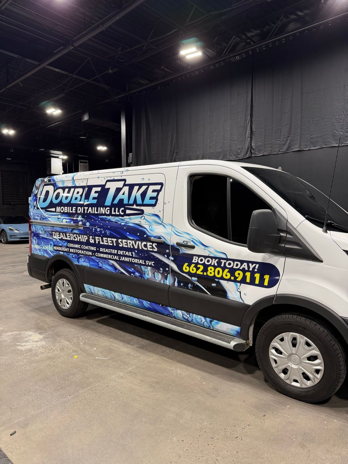 Double Take Mobile Detailing Ford Transit after the full wrap