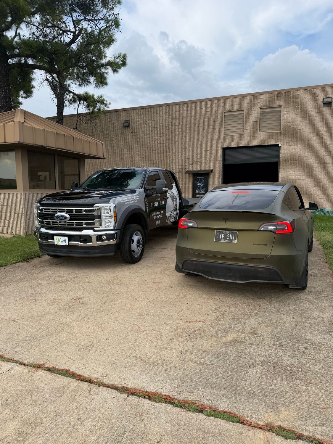 Pickle Iron truck after the fleet wrap and tint