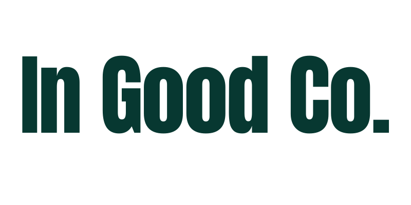 In Good Co. in dark green text on a white background.