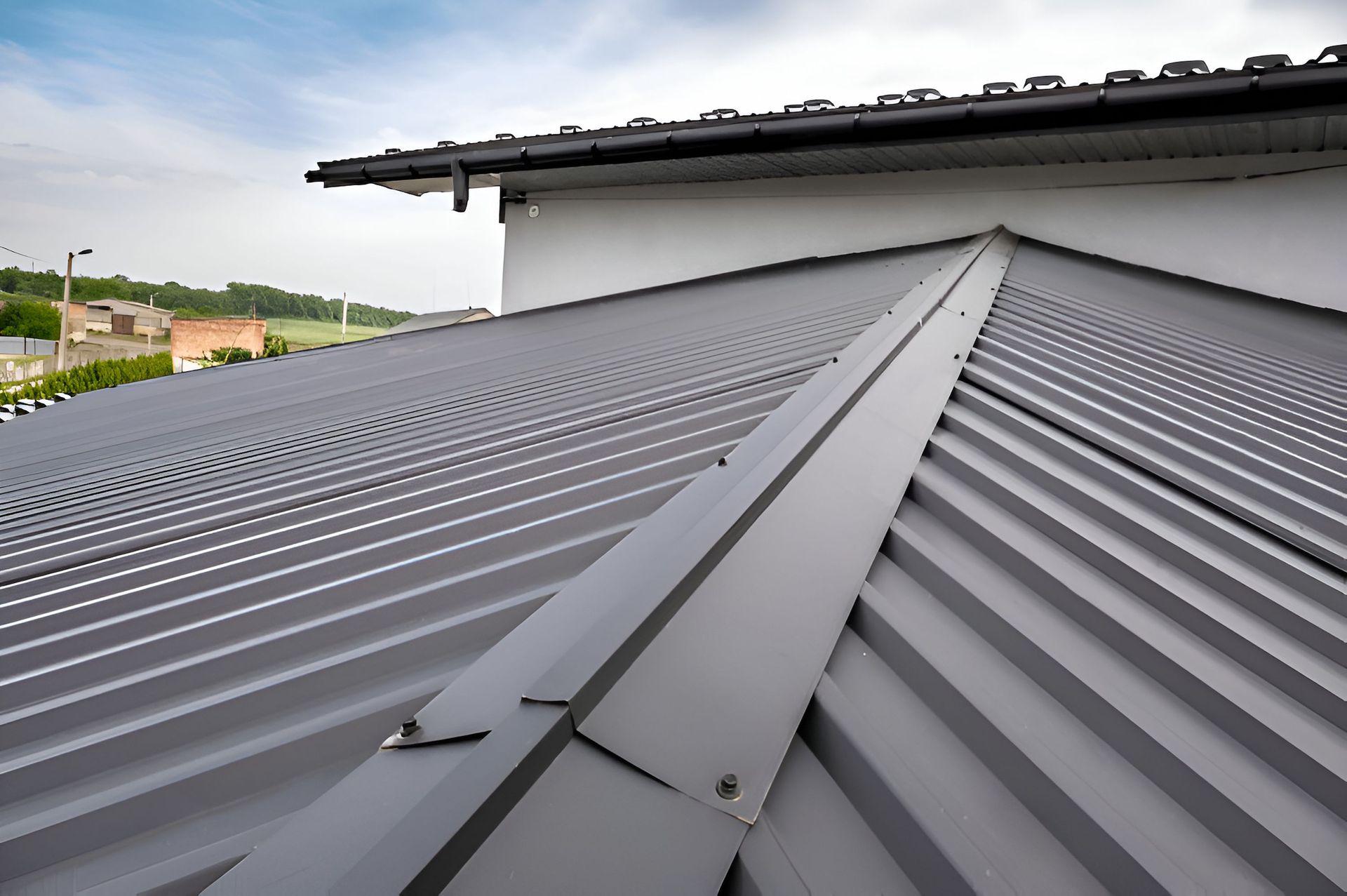 A Close Up of a Metal Roof on a House — Ron Nickel Roofing in Currumbin, QLD