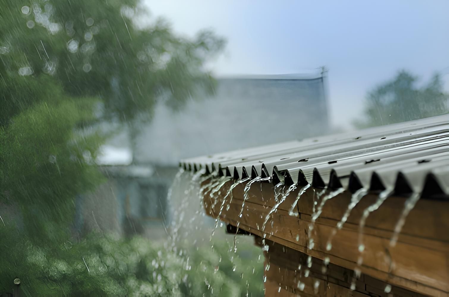 Rain is Falling From the Roof of a House — Ron Nickel Roofing in Ashmore, QLD