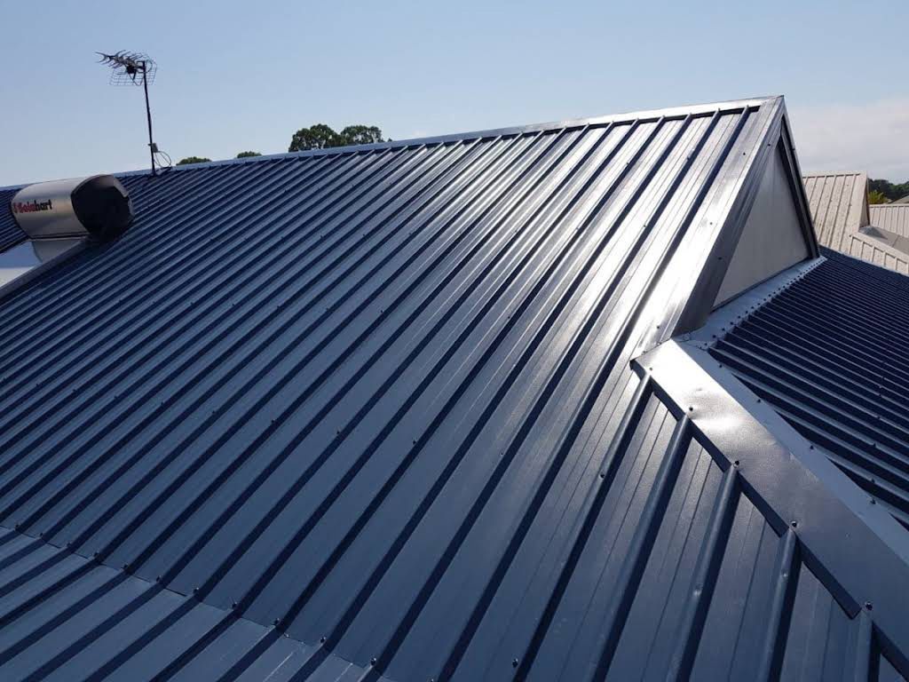 Installed Blue Metal Roofing
