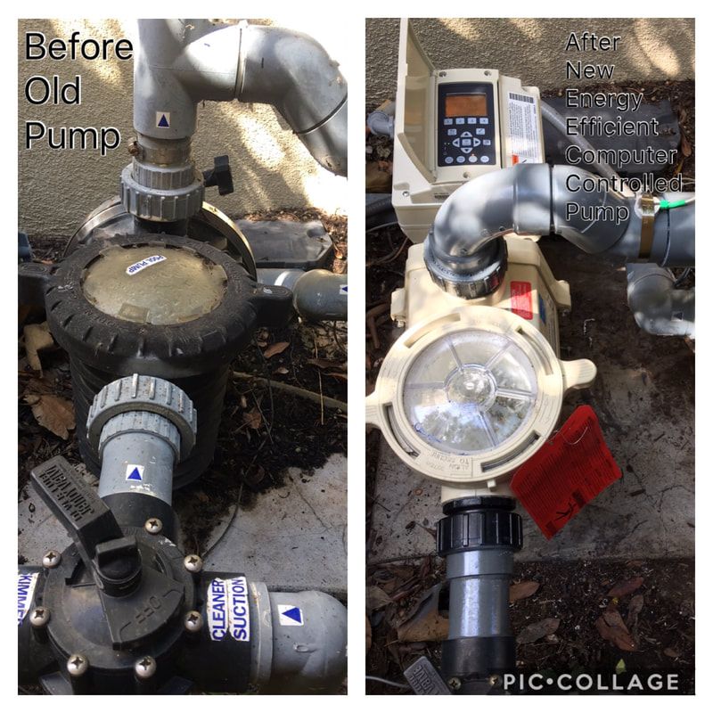 Replacing the pump befor and after