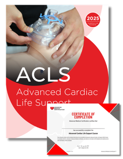 ACLS Handbook with Course Completed Certificate