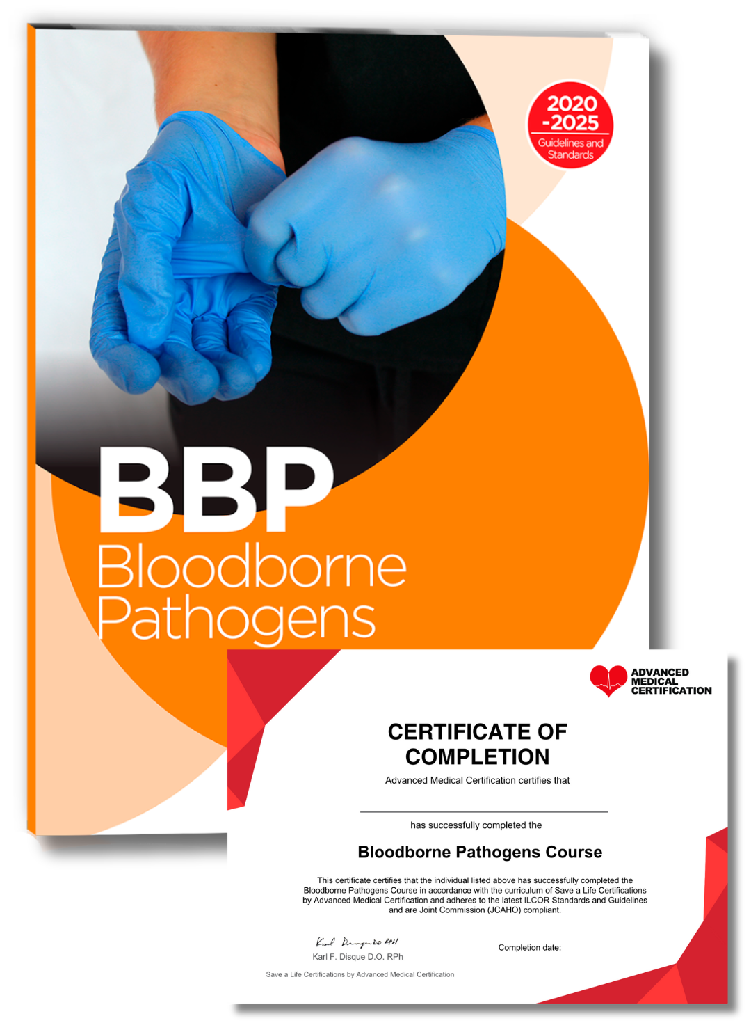 BBP Bloodborne Pathogens certificate cover