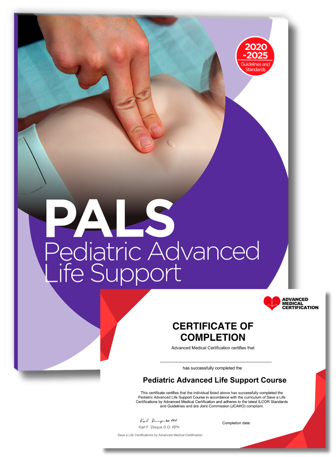 PALS Pediatric Advanced Life Support course certificate cover