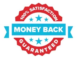 Money back guarantee badge with