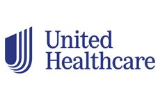UnitedHealthcare logo in blue, with stylized U icon and company name.