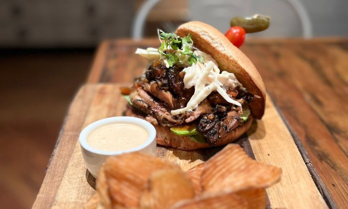 Jerk chicken sandwich