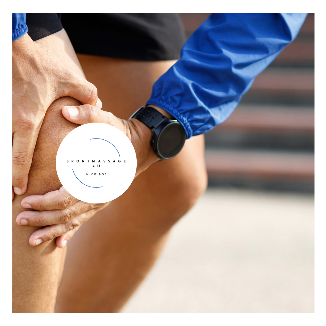 sporter met knieblessure