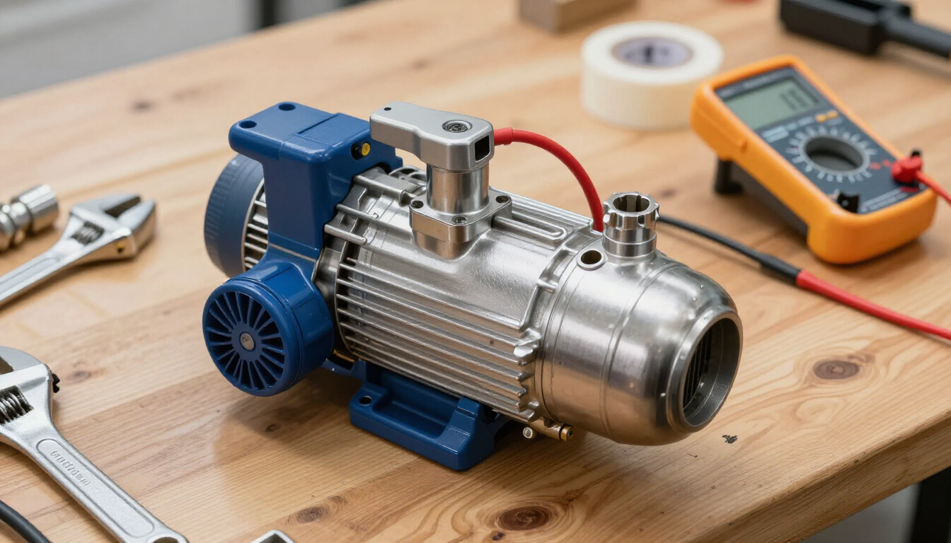 Well Pump on Workbench