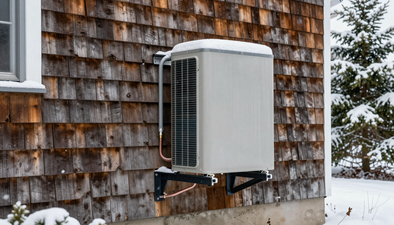 Professional heat pump installation