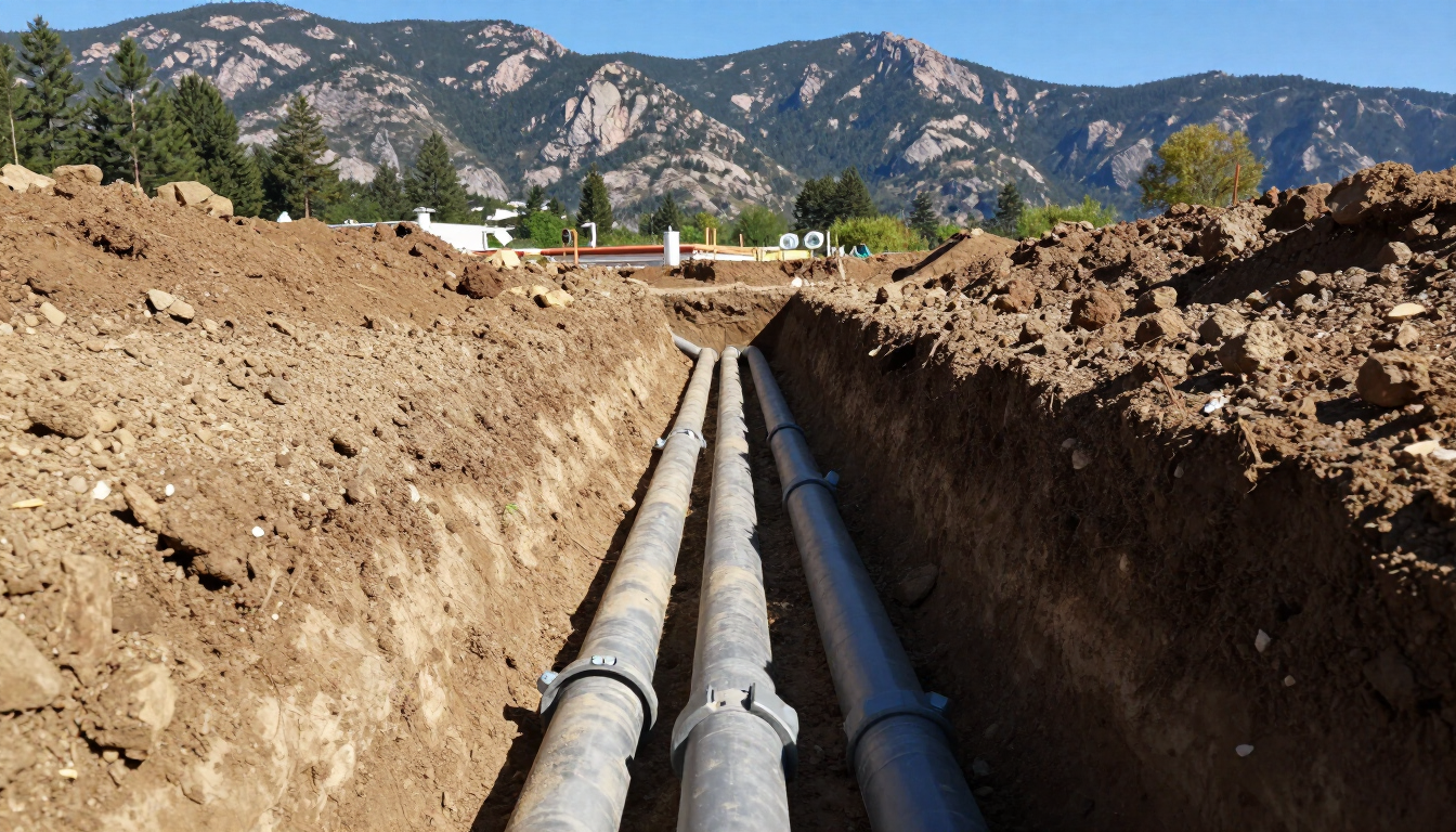 Underground plumbing installation